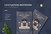 Graduation - Party Invitation, a Print Template by VUNIRA (Thumbnail 1 of 2)