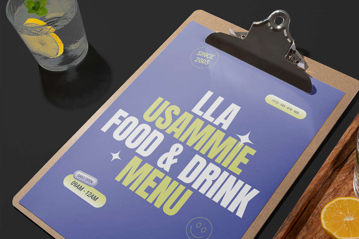 Modern Cafe Menu, a Stationery Template by Neermana (Photo 2 of 4)