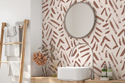 Mocha Mousse Hand Painted Tribal, a Wallpaper Graphic by MalyskaStudio (Thumbnail 2 of 6)