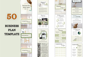 business plan template, online coach