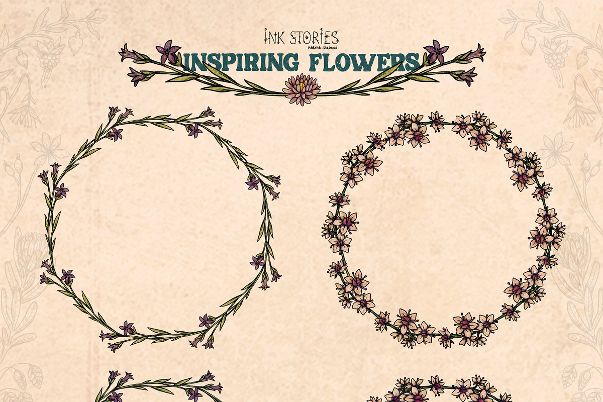 Inspiring Flowers, a Decorative Illustration by Ink Stories (Photo 4 of 21)