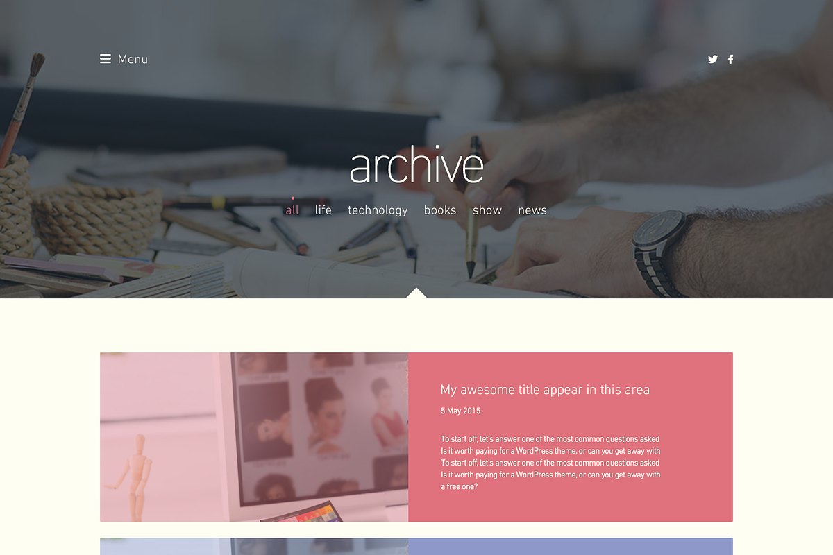 ReBLOG - Creative Blog PSD Template, a Websites & App Template by Pixvar Studio (Photo 4 of 5)