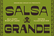 Salsa Grande & Extras!, a Sans Serif Font by IronbirdCreative (Thumbnail 1 of 10)