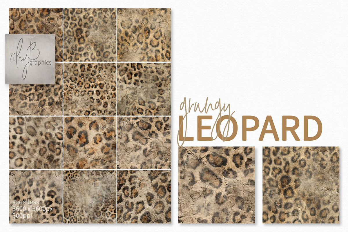 Grungy Leopard, a Decorative Illustration by rileyBgraphics (Photo 1 of 8)