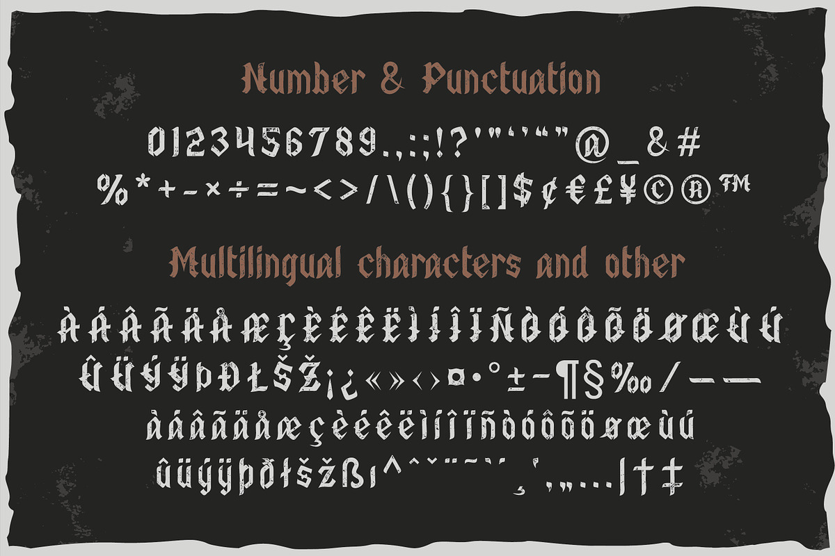 10 Vintage Font Families Bundle #3, a Blackletter Font by Fractal fonts & graphics (Photo 51 of 67)