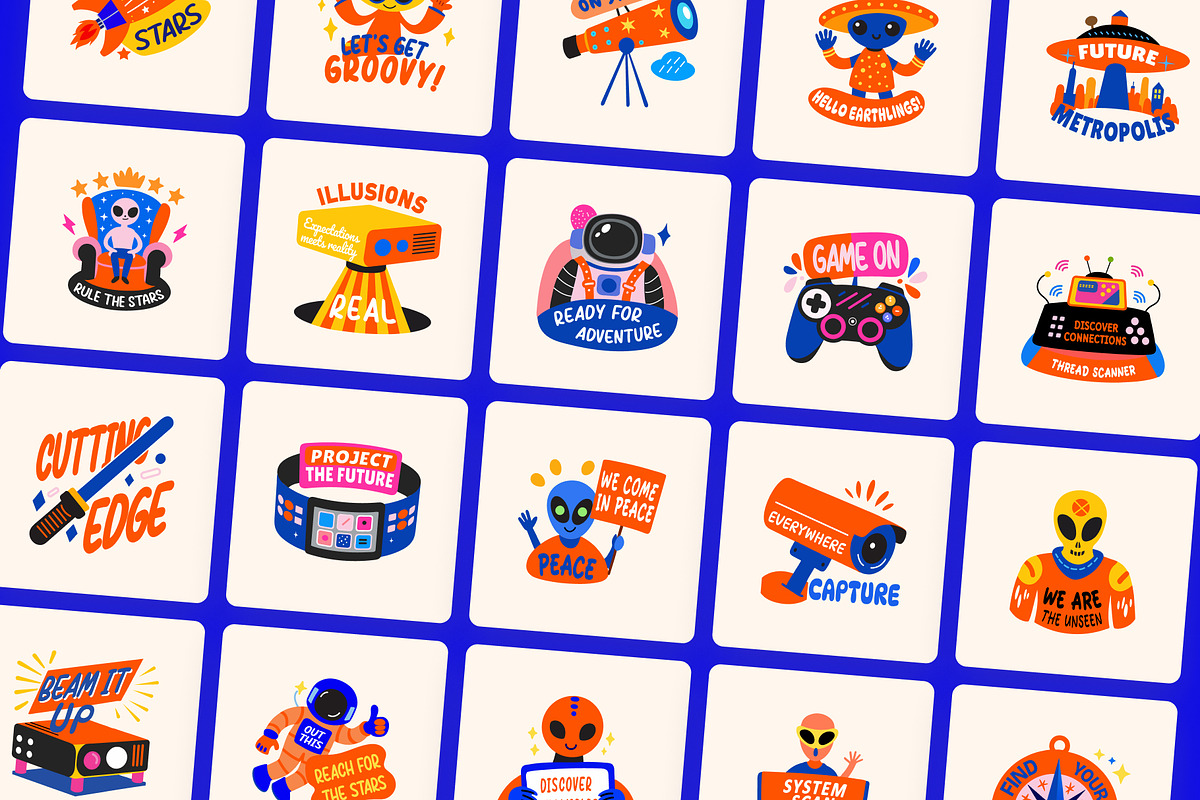Animated Space and Sci Fi Stickers