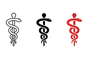 Asclepius Rod Vector Symbol, an Object Graphic by Artonix (Thumbnail 2 of 3)