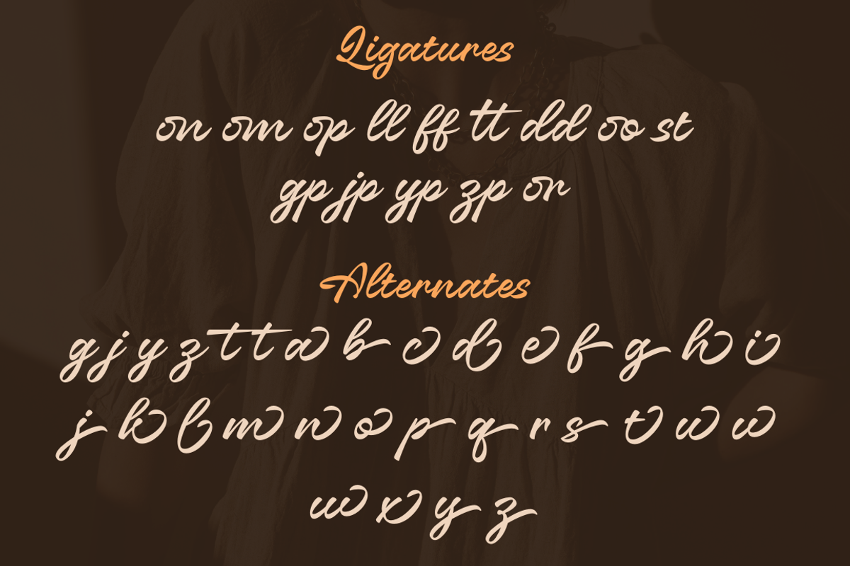Almonia Blonde – Beautiful Script, a Script Font by Sronstudio (Photo 17 of 17)