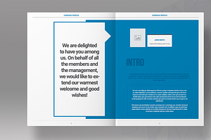 Blue Business Brochure Template