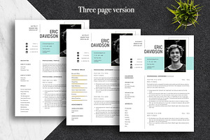 Modern Clean Canva CV Pack Canva