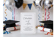 Colorful Graduation 5x7 Card Mockup, a Product Mockup by MockupWizard (Thumbnail 4 of 4)