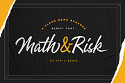 Math & Risk, a Script Font by Typia Nesia (Thumbnail 1 of 9)