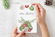Watercolor Cozy Christmas set, an Illustration by OrangePeafowlArt (Thumbnail 5 of 15)