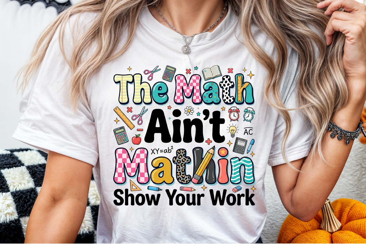 Math Teacher PNG, Back to School Png, an Object Illustration by Sublimation Artist (Photo 6 of 9)