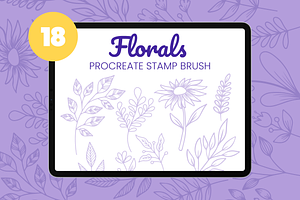 Florals Procreate Stamp Brush Vol1