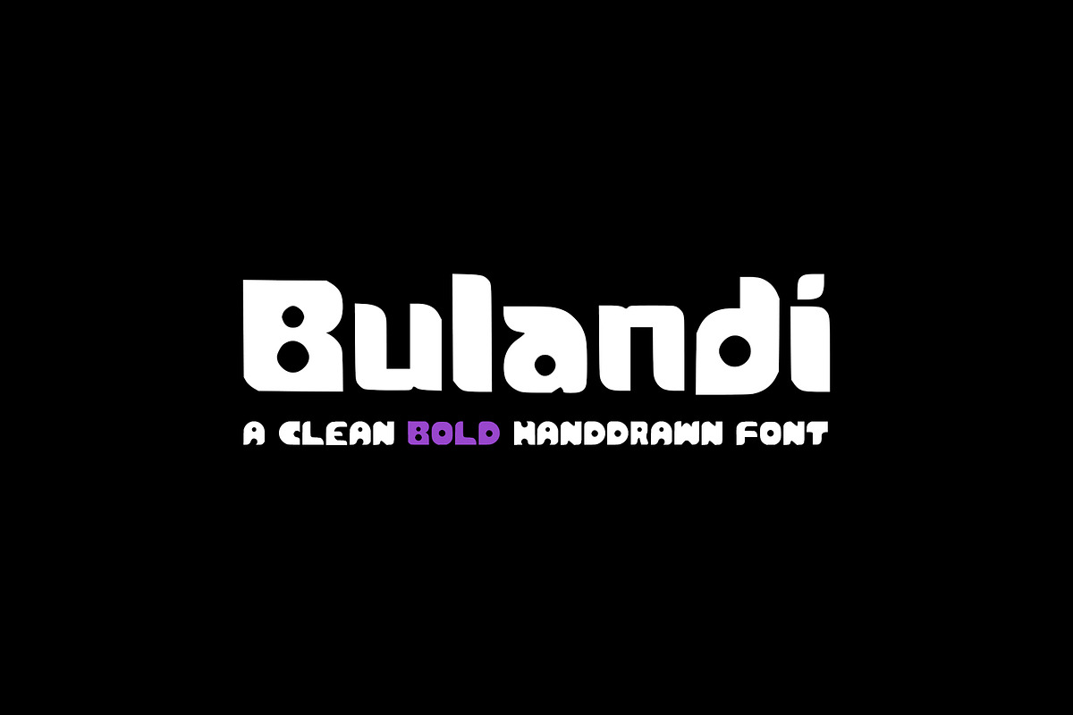 Bulandi Hand Drawn Bold Display Font, a Handwritten Font by Sheikhadesign (Photo 1 of 7)