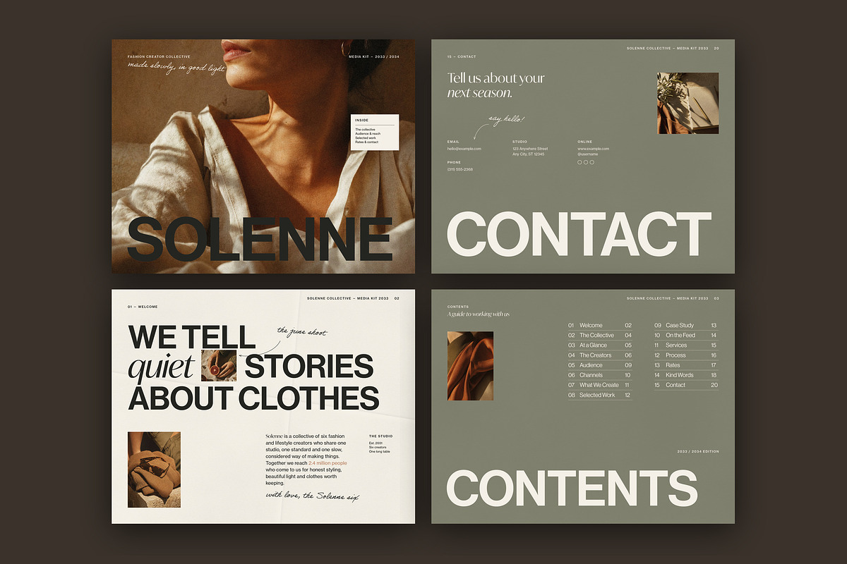 Influencer Media Kit Template, a Brochure Template by BrandPacks (Photo 2 of 7)