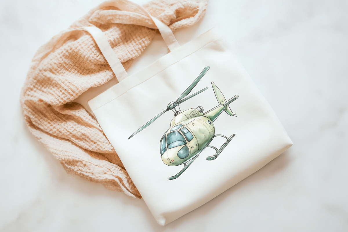 Air Transport Watercolor Clipart, an Illustration by Watercolor design (Photo 6 of 10)