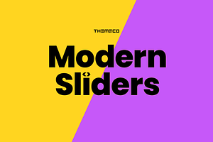 Pro Theme Modern Sliders Bundle