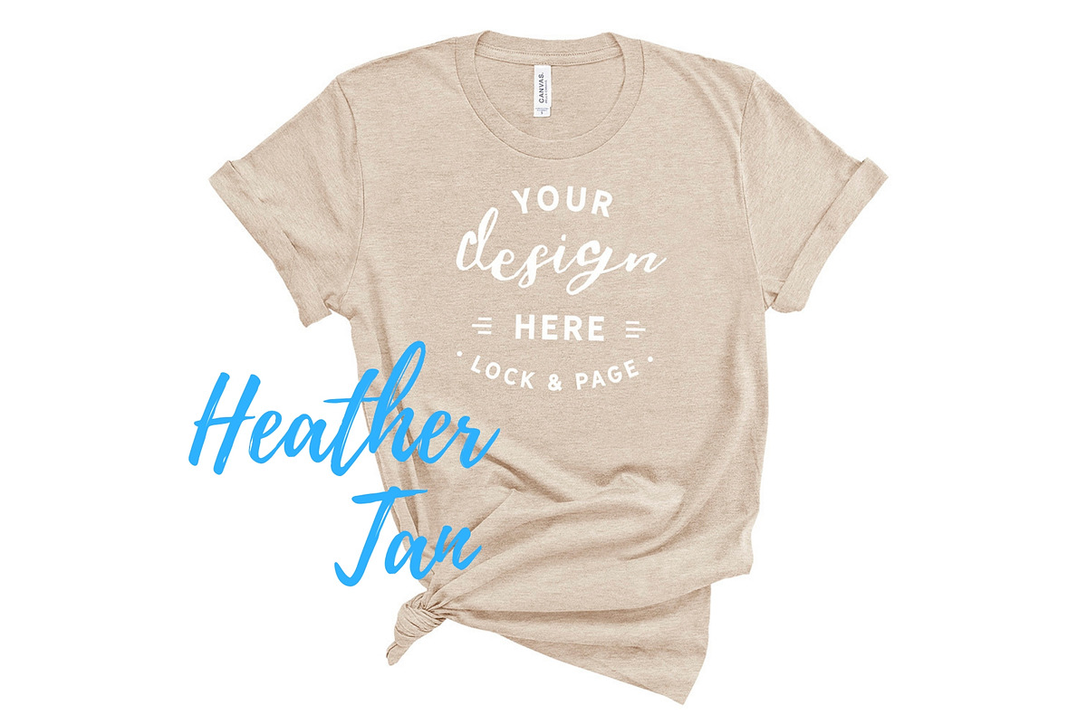 Bella Canvas TShirt Mockups On White, a Shirt Mockup by lock and page (Photo 37 of 92)