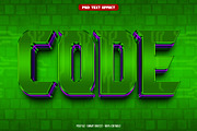 Code 3D editable text effect, a Layer Style Add-On by Hello Muh (Thumbnail 1 of 2)