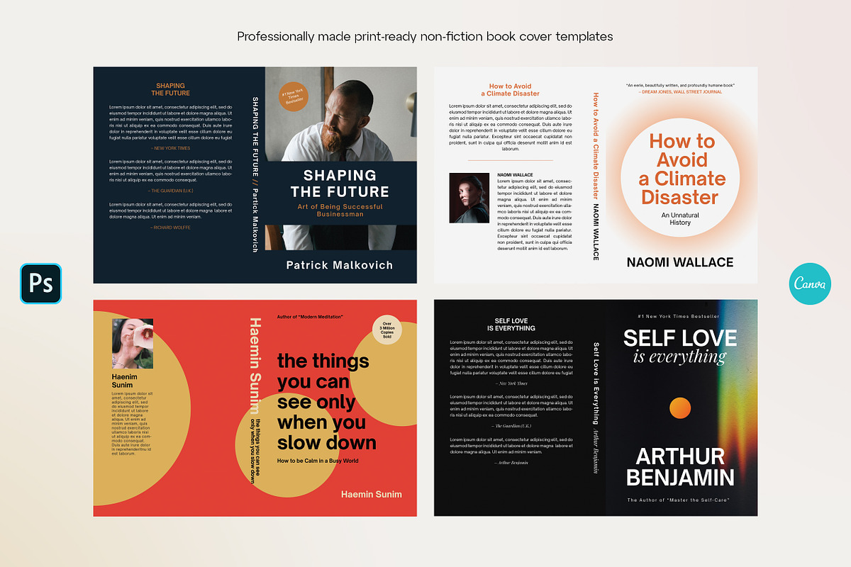 Non-fiction Book Cover Design BUNDLE, a Templates & Theme by September 5th (Photo 11 of 18)