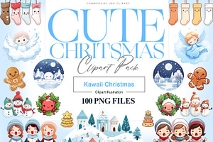 Cute Christmas Clipart, Santa Claus