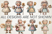 Quirky Oktoberfest Seniors Clipart, a Seasonal Illustration by RobertsArt (Thumbnail 2 of 5)