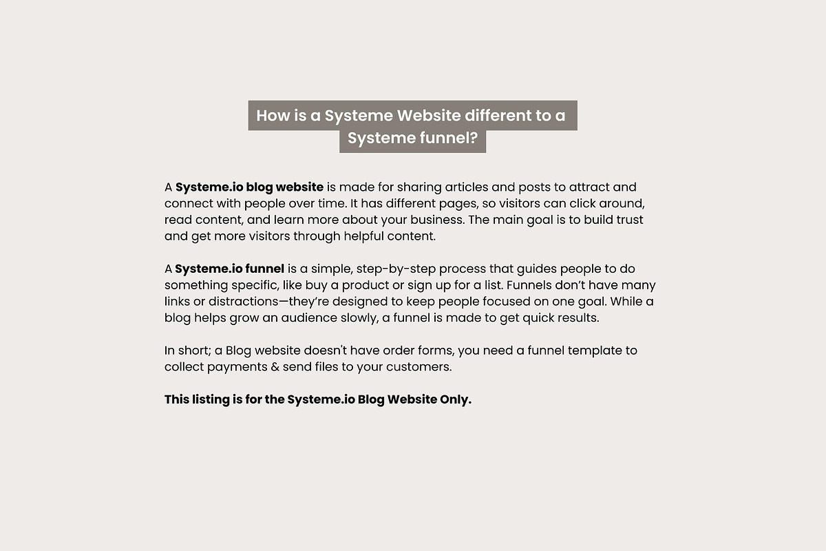 Systeme.io Neutral Sands Blog, a Landing Page Template by Hayley's Digital Hub (Photo 6 of 10)