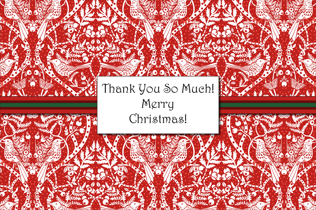 Art Nouveau Christmas Patterns, a Pattern Graphic by RachelStudio (Photo 10 of 10)