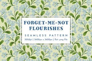 Forget-Me-Not Flourishes Pattern