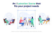 Flat Nursing Illustrations, a Healthcare Illustration by Prosymbols (Thumbnail 3 of 6)