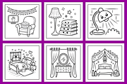 Bold Easy Cozy Kawaii Room Coloring, an Animal Illustration by Ink Gallery (Thumbnail 3 of 4)