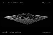 GEO_TERRAIN2 Vector Pack, a Background Graphic by codetoform (Thumbnail 9 of 14)