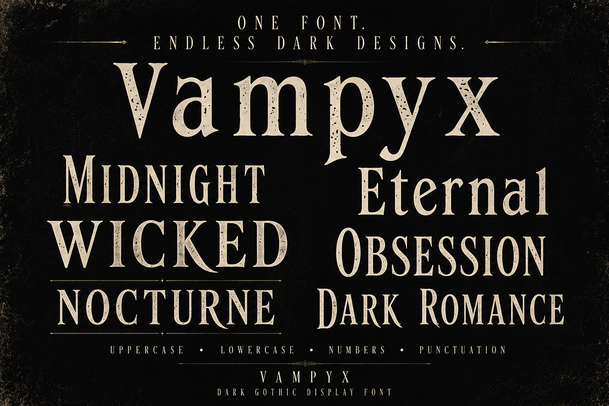Vampyx, a Serif Font by Wow Magic (Photo 5 of 5)