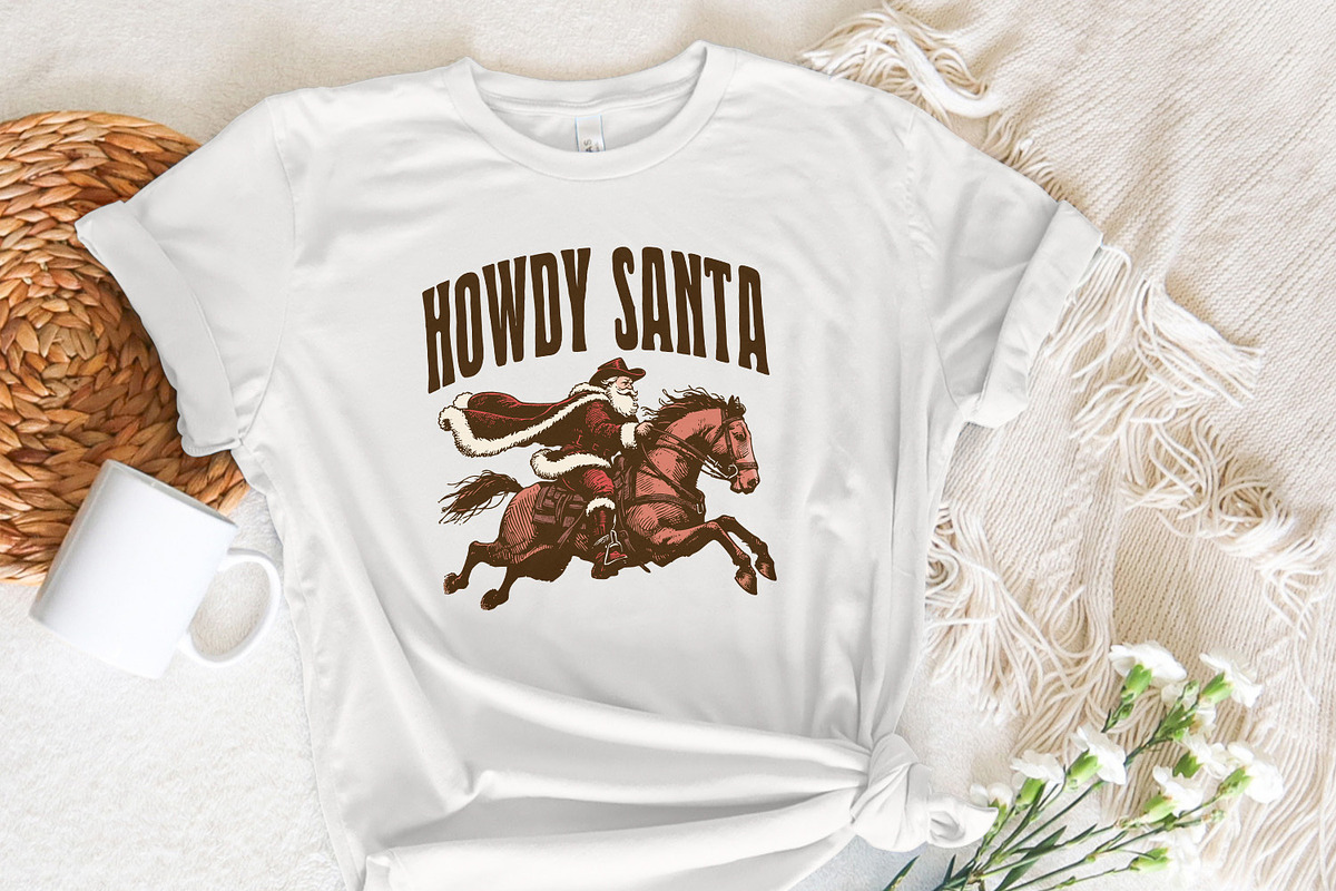 Howdy Santa PNG Digital Download, an Illustration by SharpMarketplace (Photo 1 of 9)