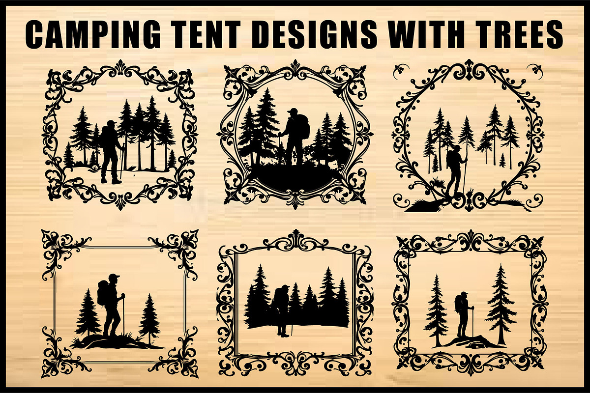 Camping Vector Tent Forest, an Object Graphic by jahid234