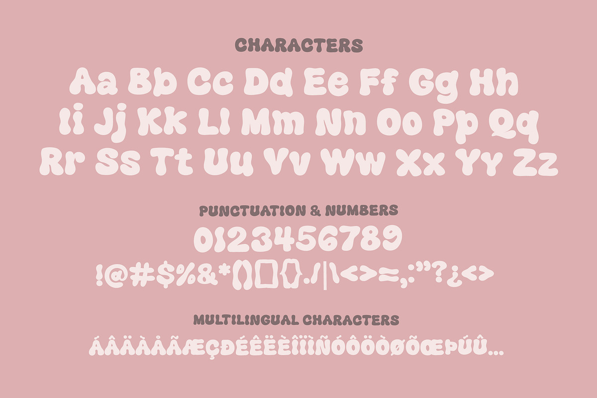 Sugar Daze Groovy Retro Bubble Font, a Handwritten Font by Mastilo Designs (Photo 3 of 8)