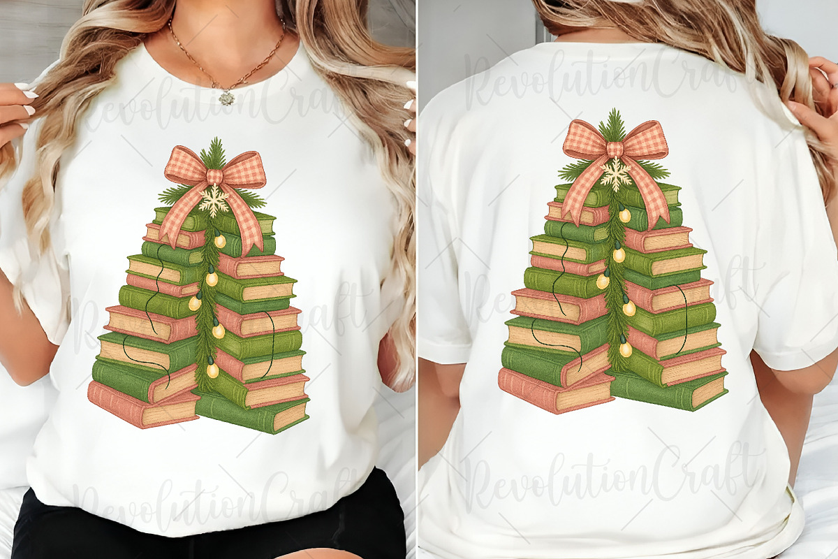 Christmas Book Tree Png, Christmas, an Illustration by OK Design (Photo 6 of 6)