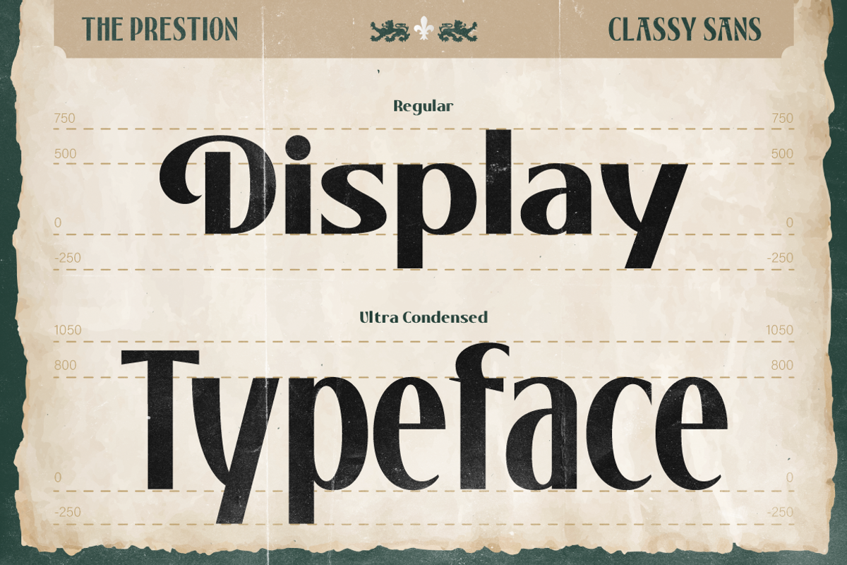 Prestion, a Sans Serif Font by Burntilldead (Photo 4 of 12)