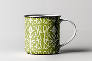 Green Floral Art Nouveau Pattern, a Pattern Graphic by Neermana (Thumbnail 3 of 5)