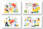 10 Home Loan Illustration, a Person Illustration by denayunebgt (Thumbnail 2 of 4)