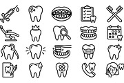 Dental Care Icon Clipart Set, an Illustration by designvectx (Thumbnail 2 of 3)