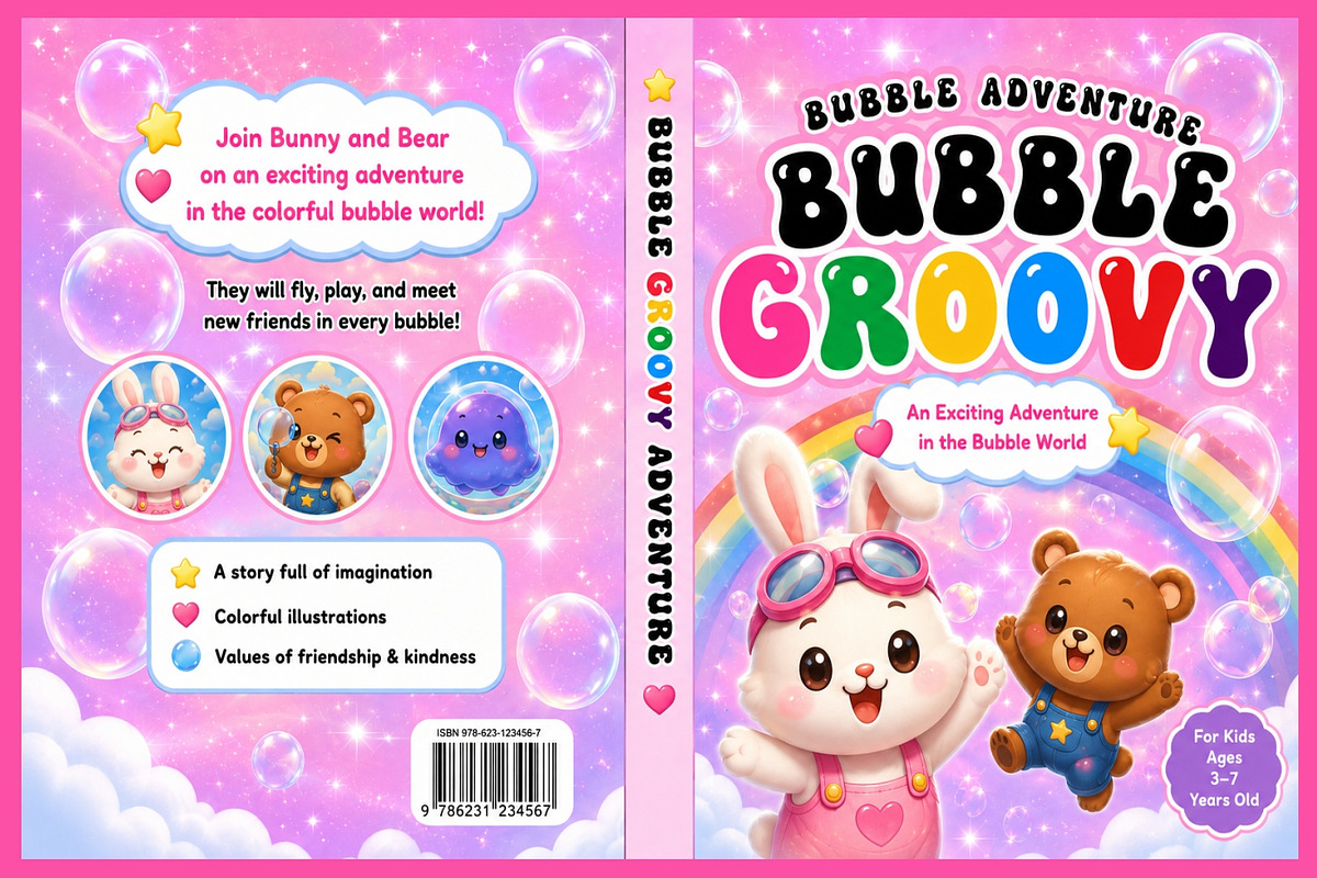 Bubble Groovy, a Handwritten Font by Fourteen Letter (Photo 5 of 6)