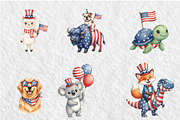 American Patriotic Animal Png, an Illustration by GatewayDesign (Thumbnail 2 of 6)