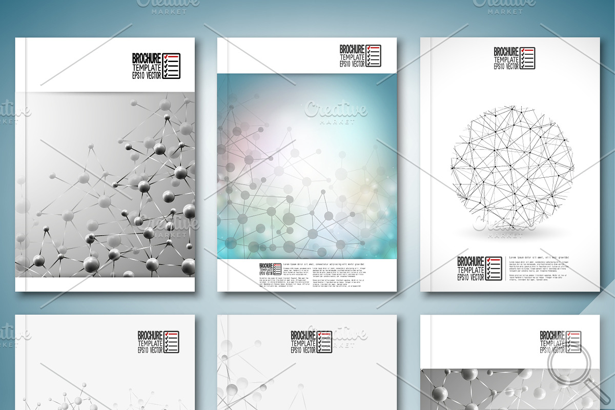 Science brochure or flyer templates, a Work Illustration by VectorShop (Photo 1 of 5)