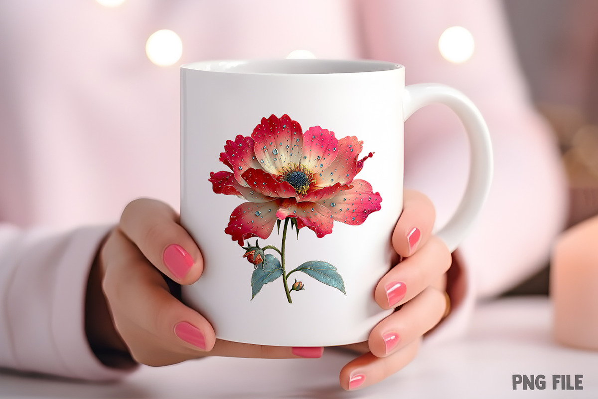 Spring Cosmos Flower Clipart Png, an Illustration by Craft Nest (Photo 8 of 11)