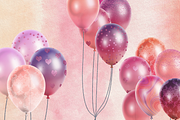 Pink Ombre Balloons Clip Art, an Illustration by Kandace Lalo Designs (Thumbnail 2 of 9)