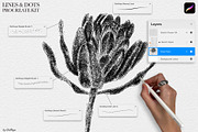 Line & Dots Procreate Brushes Kit, a Brush Add-On by owlasya (Thumbnail 2 of 6)