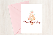 Cake Logo Template Business Branding, a Branding & Logo Template by Pinkinks (Thumbnail 2 of 2)